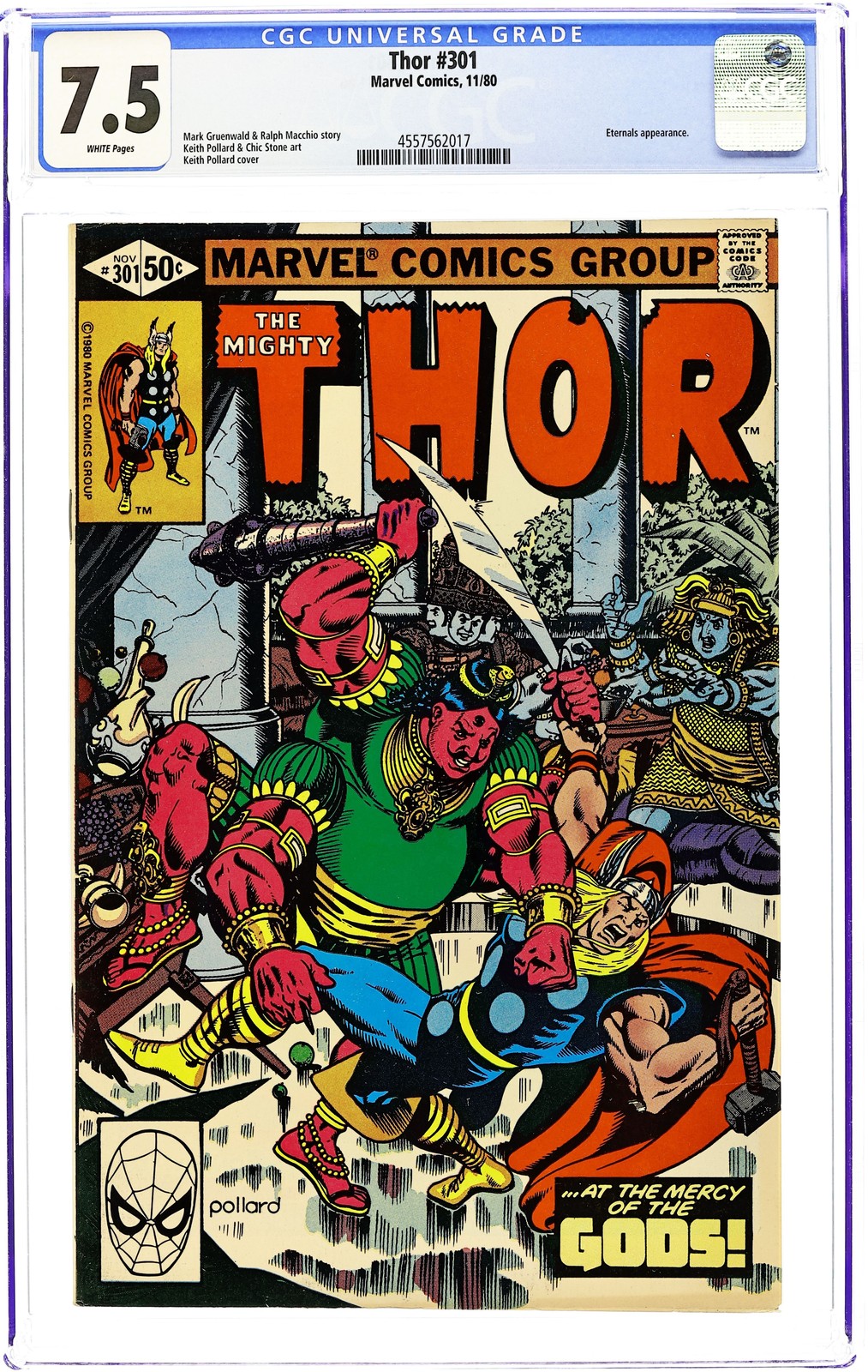 アメコミリーフ Thor #301 CGC 7.5 Thor #301 Value - GoCollect
