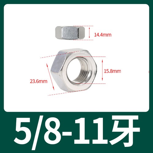 Tuercas hexagonales de acero inoxidable 2# 4# 6# 8# 10# a 3/4" UNC UNF BSW A2 tuerca hexagonal completa - Imagen 33 de 40