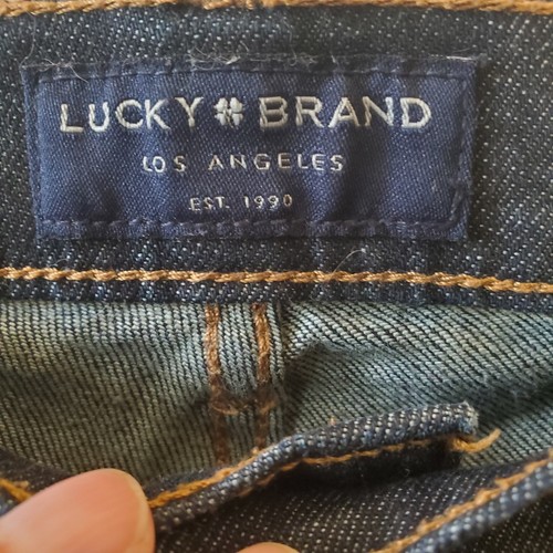 Pantalones de mezclilla rectos Lucky Brand 221 para hombre talla 33 X 32 azul 0278 cremallera tiro medio - Imagen 6 de 17