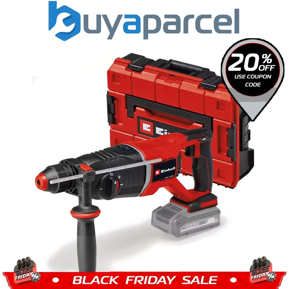 Einhell Professional Cordless Rotary SDS Hammer Drill TP-HD 18/26 D Li BL + Case