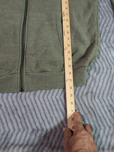 Merrell Mens Full Zip Up Hoodie Outdoor Green Sz L Good Condition - Picture 5 of 7