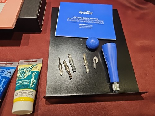 Speedball Deluxe Blockdruckset - Linoldruckset Neu Open Box - Bild 6 von 6
