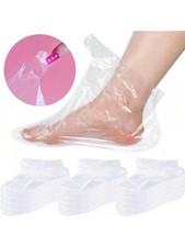 100 Pcs Disposable Foot Mask Covers –Transparent Waterproof Pedicure Bags