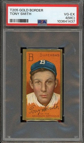 1911 T205 Smith - Brooklyn Superbas - PSA 4 (MC) VG-EX