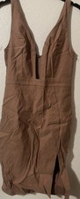 Women’s Size Small Brown Charlotte Russe Bodycon Dress Sleeveless