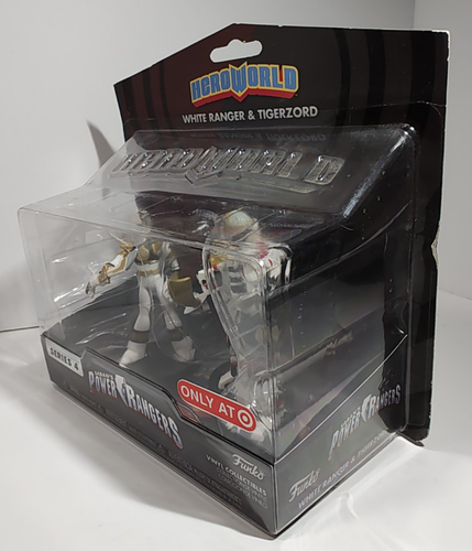 Funko Hero World Power Rangers WHITE RANGER & TIGERZORD Vinyl Target Exclusive - Picture 8 of 16
