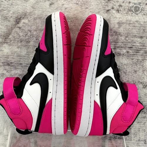 New - Nike Court Borough Mid 2 PSV Fierce Pink/Black Youth Size 12C - HV0935-100 - Picture 10 of 14