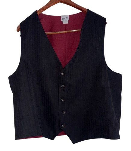 Saddleseat Wende Show Weste Reed Hill Herren Große 46 Schwarz Maroon Reitsport - Bild 1 von 8