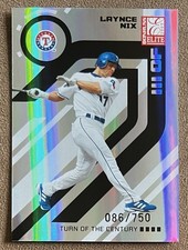 2005 Donruss Elite Turn of the Century /750 Laynce Nix #143 Rangers Numbered MLB