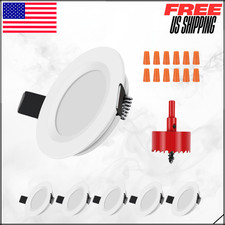 RV Boat Recessed Ceiling LED Puck Light Under Cabinet Downlights Lighting 6PK