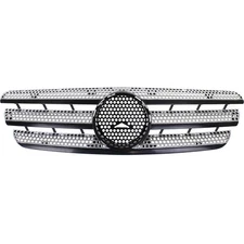 Grille For 2003-2005 Mercedes Benz ML350 2002-2005 ML500 Silver Plastic