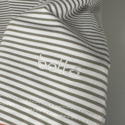 Bollé Gray & White Striped V-Neck Hidden Cami Top Women's Small - Picture 3 of 7