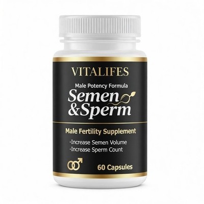 Semen & Sperm ED Pills for Men Boost Performance, Stamina & Energy (60 Capsules)