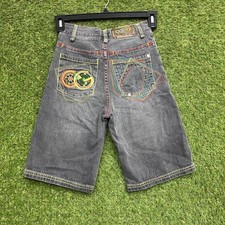 Coogi Jean Shorts Kids 10 Skater Baggy Boys y2k Grunge 2000s 90s Skater Spellout