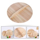  1 stück Haushalt Holztopfabdeckung Küche Kochen Bratpfanne Deckel Home