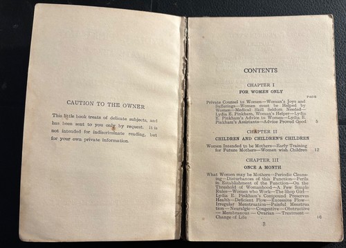 Lydia Pinkham's Private Book Upon Ailments Peculiar to Women QUACK MEDICINE - Foto 3 di 4