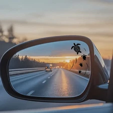 Sea Turtle 4 Swimming cute Vinyl decal Ocean-Themed Car Rearview Mirror 1pc