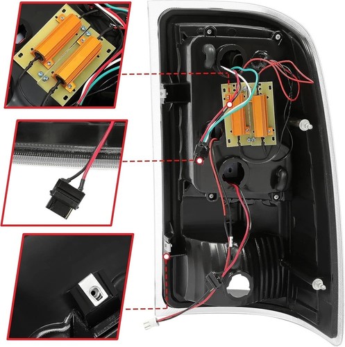 LED Paar Rückleuchten Montage kompatibel mit 2007-2014 GMC Sierra 1500 2500HD 3 - Bild 3 von 8