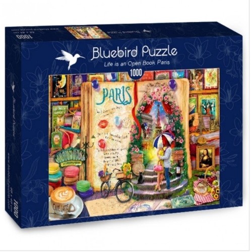 NUEVO Rompecabezas Bluebird 1000 Piezas Life is an Open Book Paris - Imagen 1 de 2