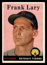 Frank Lary 1958 Topps #245 Detroit Tigers