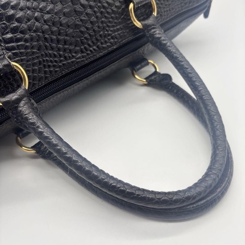 Valentino Garavani Handtasche Beuteltasche Handtasche Mini Boston Bag Logo Leder schwarz authentisch - Bild 18 von 24