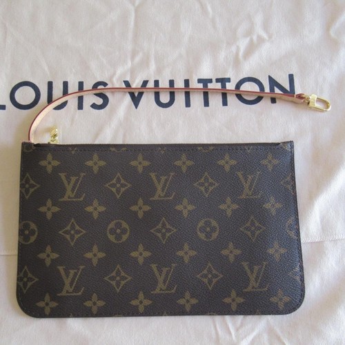 NEW Receipt 2024 Louis Vuitton Monogram Neverfull MM Shoulder Bag + POUCH $2130+ - Picture 19 of 24