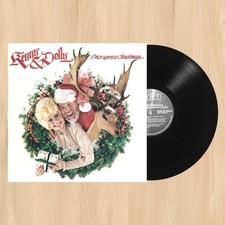 KENNY ROGERS and DOLLY PARTON Once Upon a Christmas VINYL LP RECORD         1223