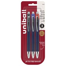 Uni-Ball Jetstream RT Fine Point Ballpoint Pens 3/Pkg-Assorted Colors