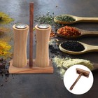 Pepper Rest Wood Tray Home Wooden Stand Holder Base
