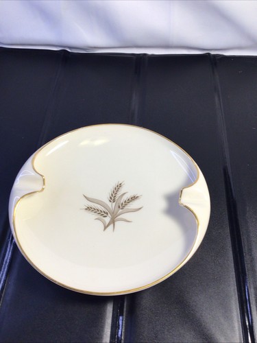 Posacenere vintage Lenox Bone China bordo oro con finitura avorio - made in USA - Foto 1 di 13