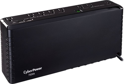 CyberPower SL750U-R 750VA/375W Slim Standby UPS - Certified Refurbished - Afbeelding 1 van 4