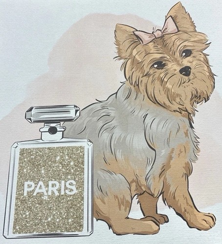 Oliver Gal Yorkie Fashion Statement Wall Art Canvas Print 20"x20" - Picture 3 of 5