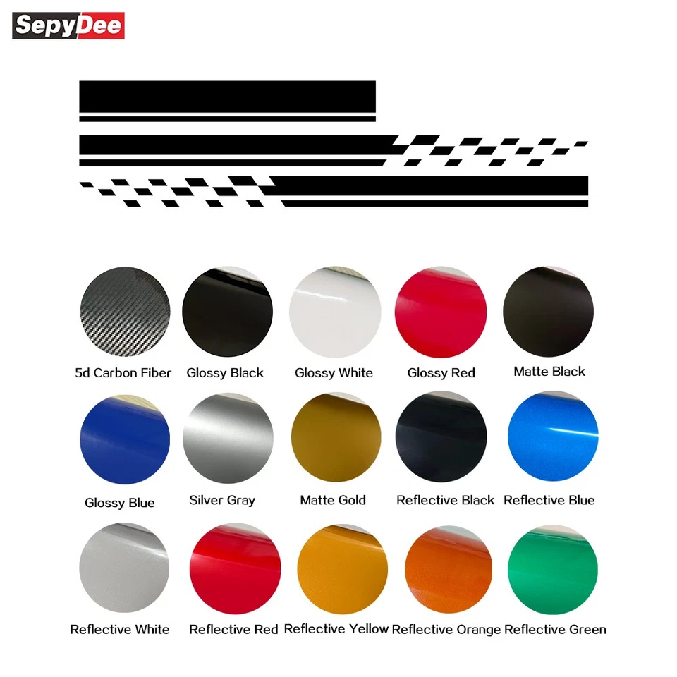 Pickup Truck Car Hood Bonnet Decal Body Stripes Kit Stickers for Honda Ridgeline - Image 2 of 4