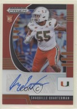 2020 Panini Prizm Draft Picks Rookies Red Shaquille Quarterman Rookie Auto RC