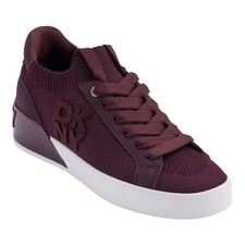 DKNY Women's Mallory Lace Up Sneakers Wine Size 9