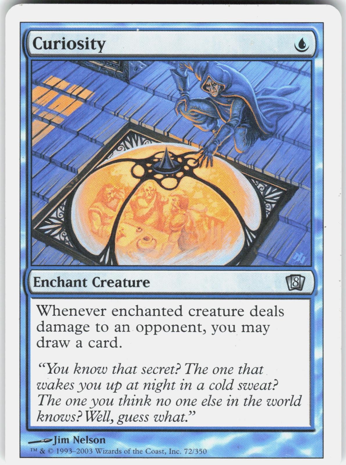 Curiosity 72 Uncommon 8th Edition Magic: The Gathering Moderately Played