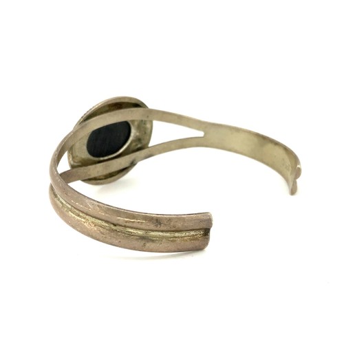 Vintage Carolyn Pollack Relios Multi-Inlay, Sterling Silver Cuff Bracelet - Picture 7 of 13