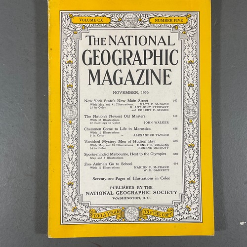 Lot Of 9 National Geographic 1950's Magazines Vintage Paperback Various Months - Bild 17 von 24