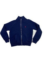 POLO Ralph Lauren Boy's Size 6 Navy Blue Quilted Jacket Flaw