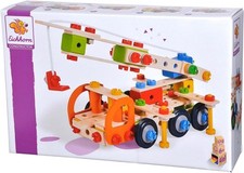 Eichhorn 100039094 Constructor Kranwagen vielseitiges Holzspielzeug, 170 teilig