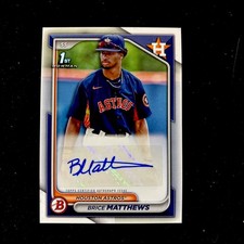 2024 Bowman 1st  Brice Matthews #PPRA-BM  Rookie Autograph