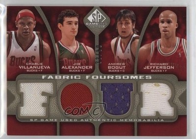2009 SP Game Used Level 2 33/50 Charlie Villanueva Joe Alexander #F4-JBVA 0n8h