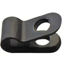 Cable Clamp, Nylon, 7/16 In Bundle Dia., Black, 25 Pk, 22Cc50d0437b