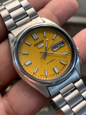 SEIKO セイコー SEIKO5 自動巻き ヴィンテージ 動作良好】セイコー5 メンズ腕時計 ホワイト 自動巻き