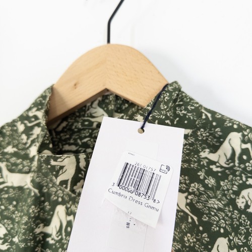 Batsheva x Laura Ashley Cumbria Dress Size 12 NEW Abercastle Print Green Floral - Imagen 5 de 20