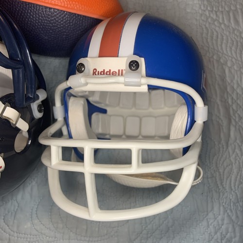 Lot of 2 DENVER BRONCOS NFL Riddell THROWBACK Mini Football Helmets RARE - Picture 11 of 21