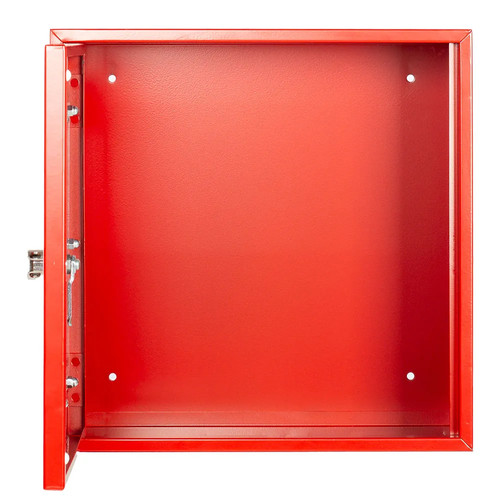 AED Defibrillator Schrank Metall verplombbar abschließbar 400x400x200 mm rot - Bild 3 von 11