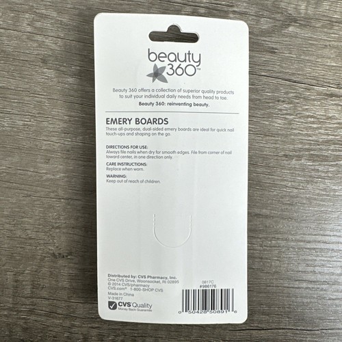 Beauty 360 Emery Boards Dual Sided All-Purpose Nail Touch Ups 10 Ct - Picture 2 of 2