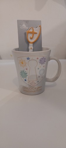 Disney Parks Unlock Your Imagination Mug with Key Spoon - Picture 5 of 11