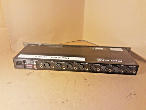 PHONIC PM 801 Rack Mountable 8 Channel Personal Mixer with Mute & Tone Control. - Picture 8 of 12